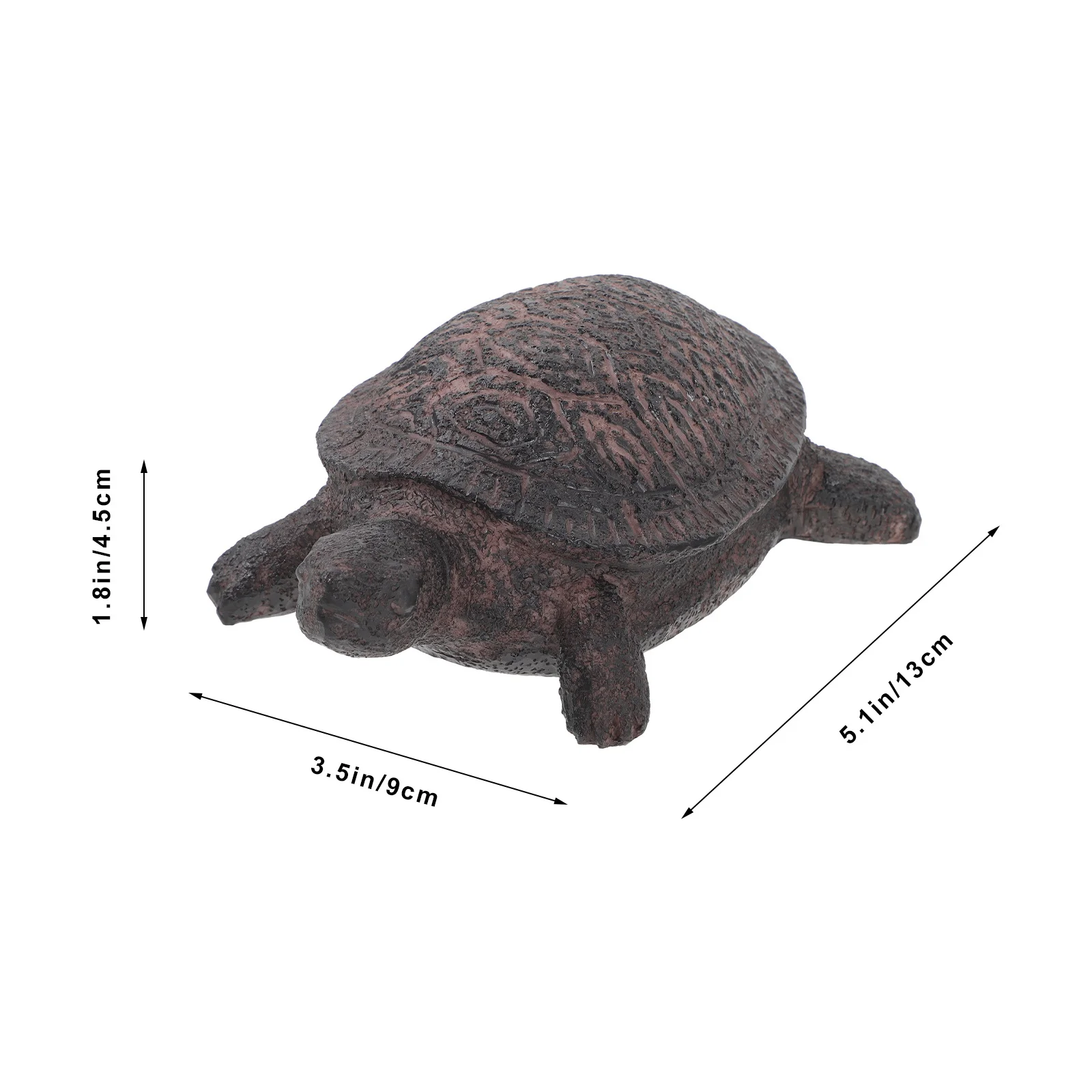 حامل مظهر مزيف من الراتنج على شكل سلحفاة بحرية للحديقة الخارجية وصندوق تخزين للحديقة المزخرفة #2