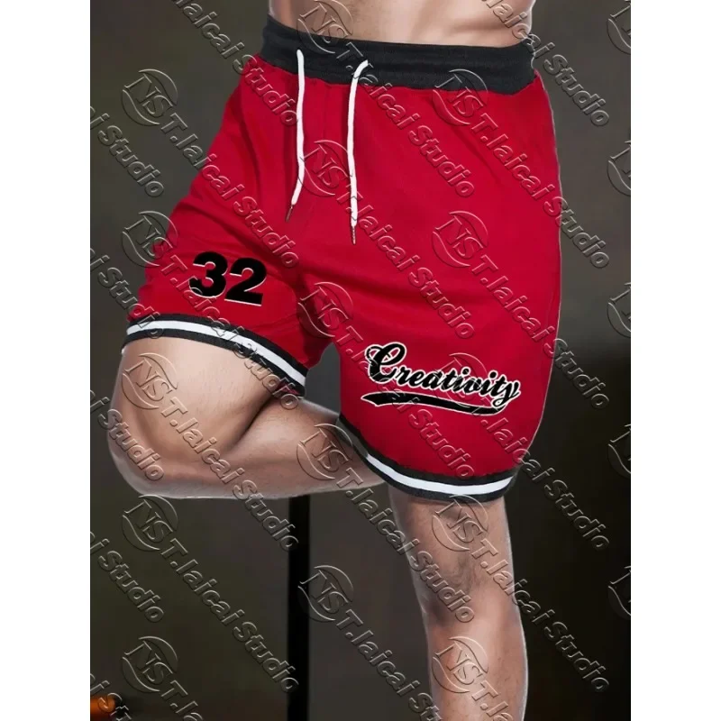 

Men's Basketball Shorts Sports Fitness Running Casual Shorts Summer Breathable Pants Loose Quick-Drying Short Pants motorcycle