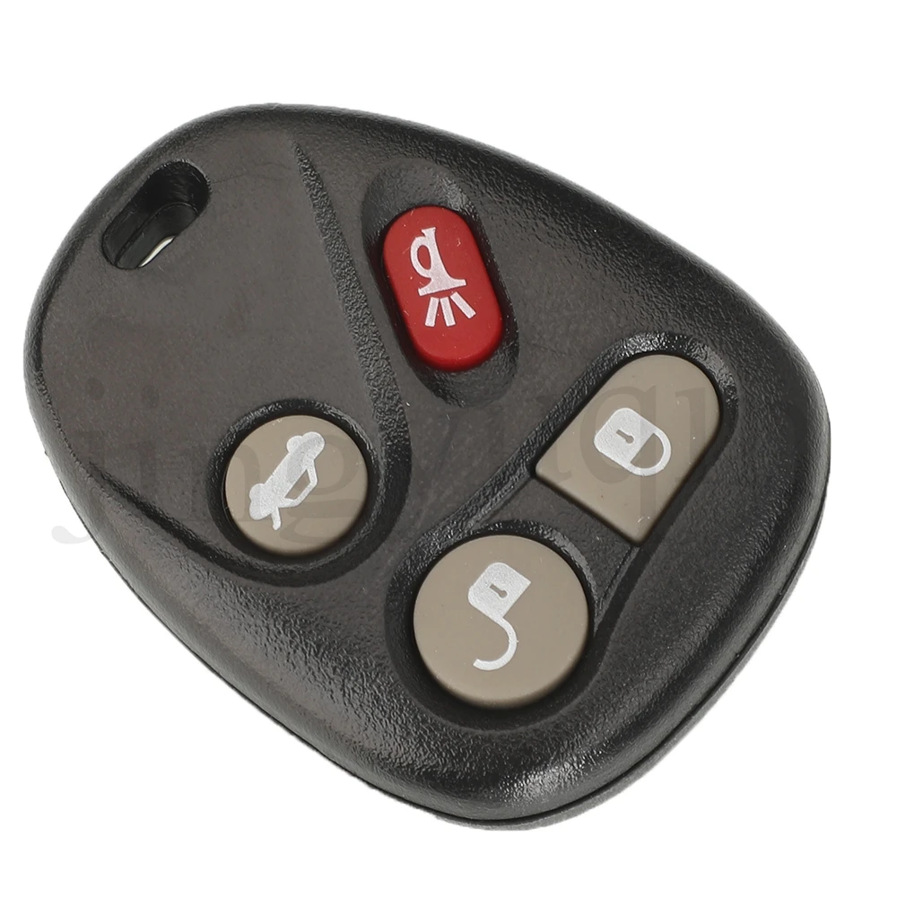 jingyuqin 4 Buttons Remote Car Key Shell With Battery Holder For Buick 2003-2007 For Chevrolet Trailblazer GMC Replace Fob Case