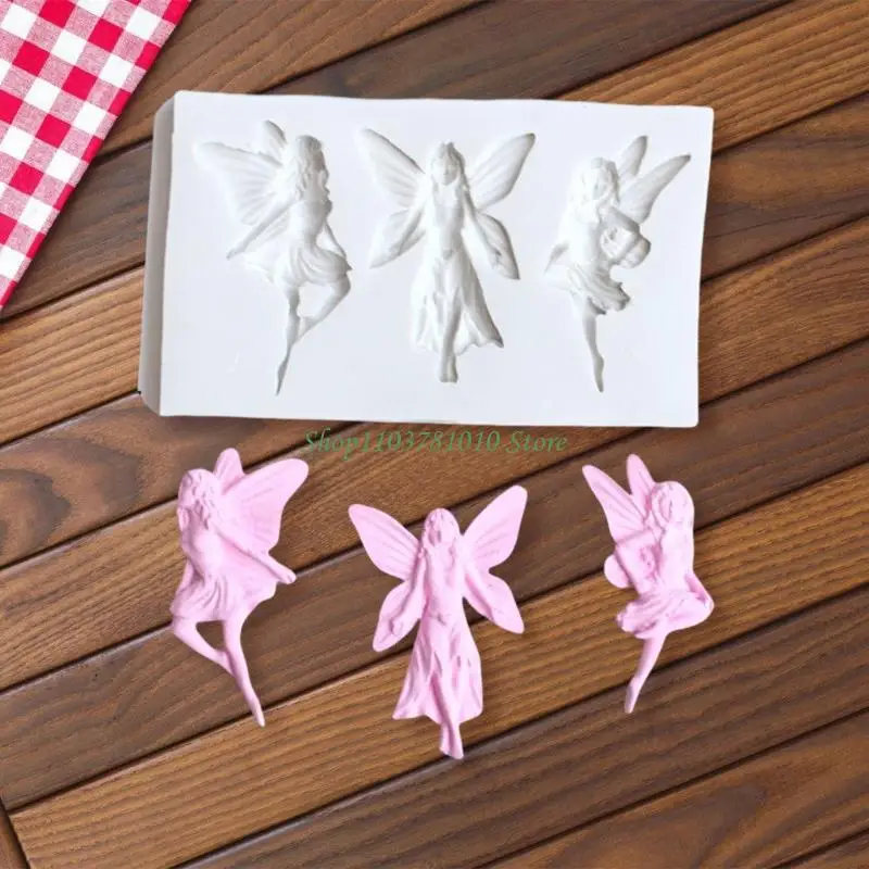 u55d الفن النحت السيليكون السيليكون قوالب لزخرفة الملاك قوالب السيليكون من أجل صنع شمعة راتنج الايبوكسي #2