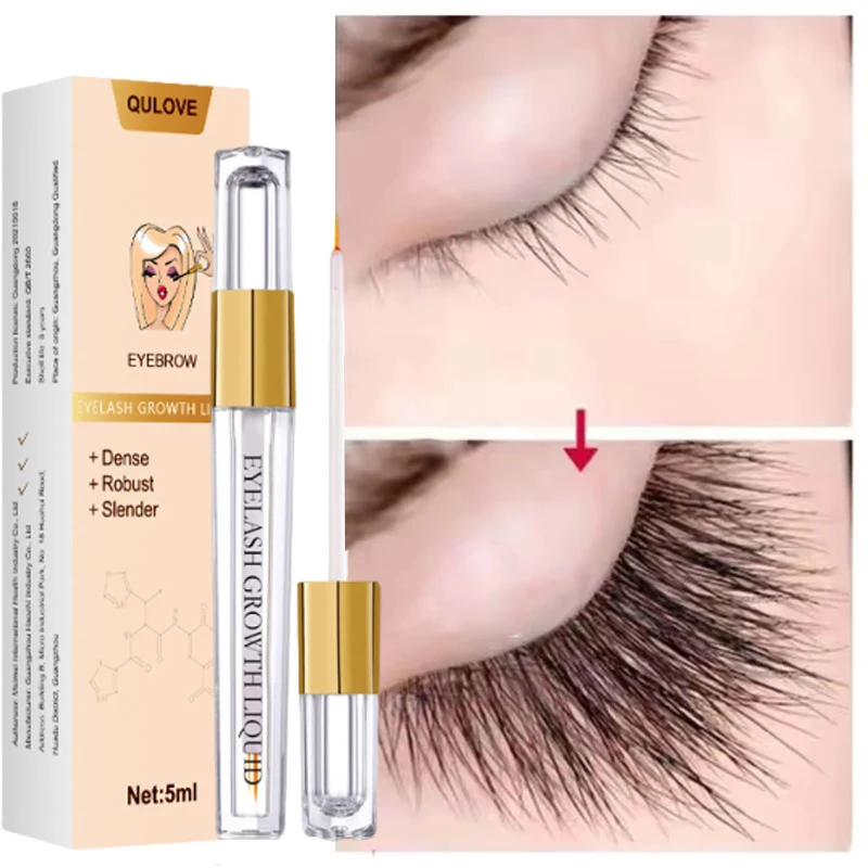 Fast Eyelash Growth Serum Natural Eyelashes Enhancer Longer Thicker Eyebrows Lift Essence Fuller Lashes Eye Care Korean Cosmetic