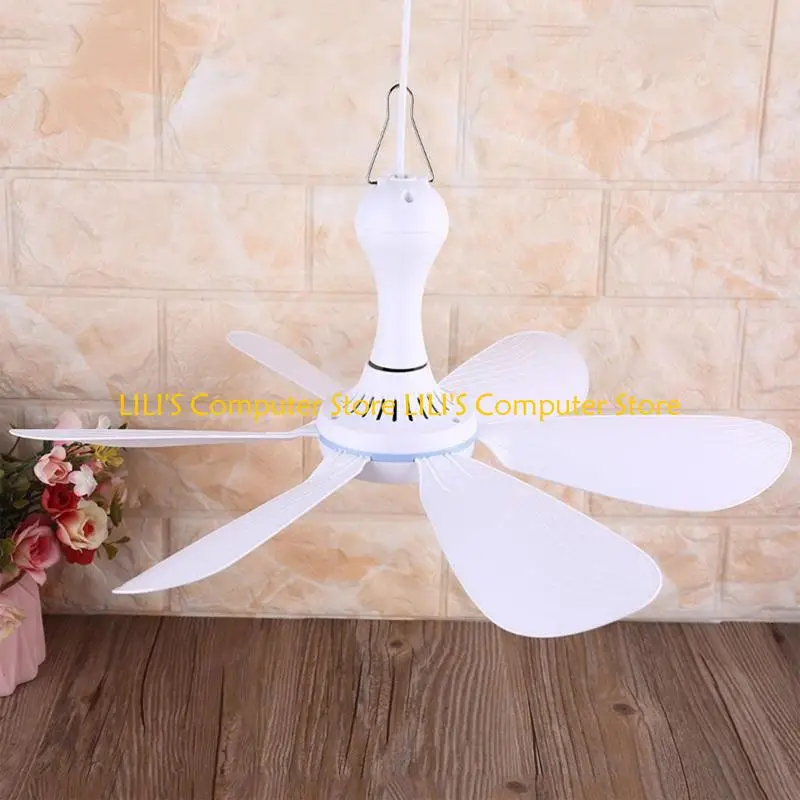 

A52B Silent 6 Leaves USB Powered Canopy Ceiling Fan Speed USB Gazebo Tent Fan