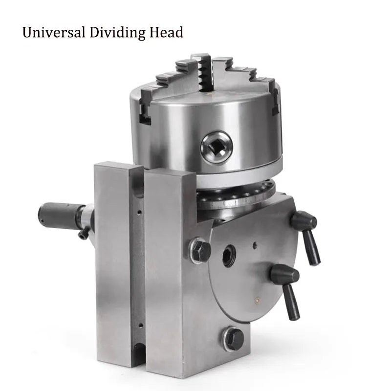 3 Jaw Chuck Precision Semi Universal Dividing Head For Milling Machine Rotary Tab 4 /5Inch Dividing Head