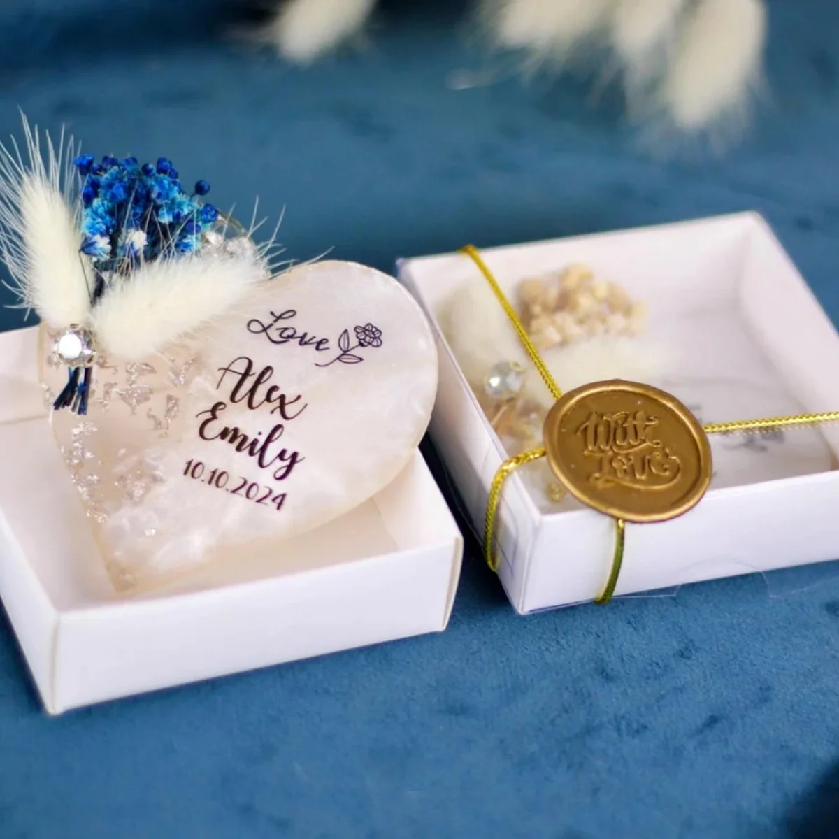 

10PCS Boxed Wedding Magnet Favor, Custom Heart Wedding Favors for Guests, Party Favors in Bulk, Wedding Guest Gifts, Bridal Show