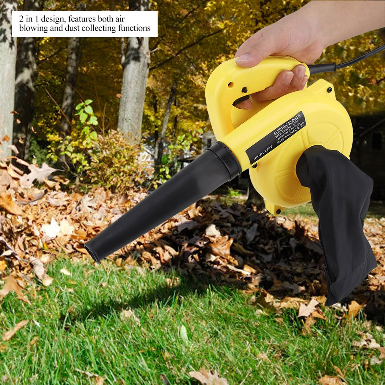 High Power 800W Handheld Electric Air Blower Vacuum Cleaner Portable Dust Removal Tool For Car Computer Household Use