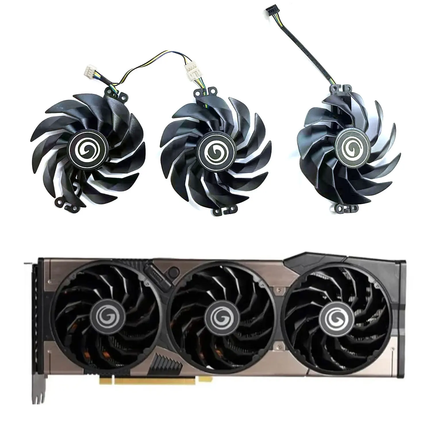 

Brand new 87MM 4PIN H9215S2H-PDB02 GPU fan for Galaxy Kfa2 Geforce RTX 3090 3080 3070 3060 graphics card cooling