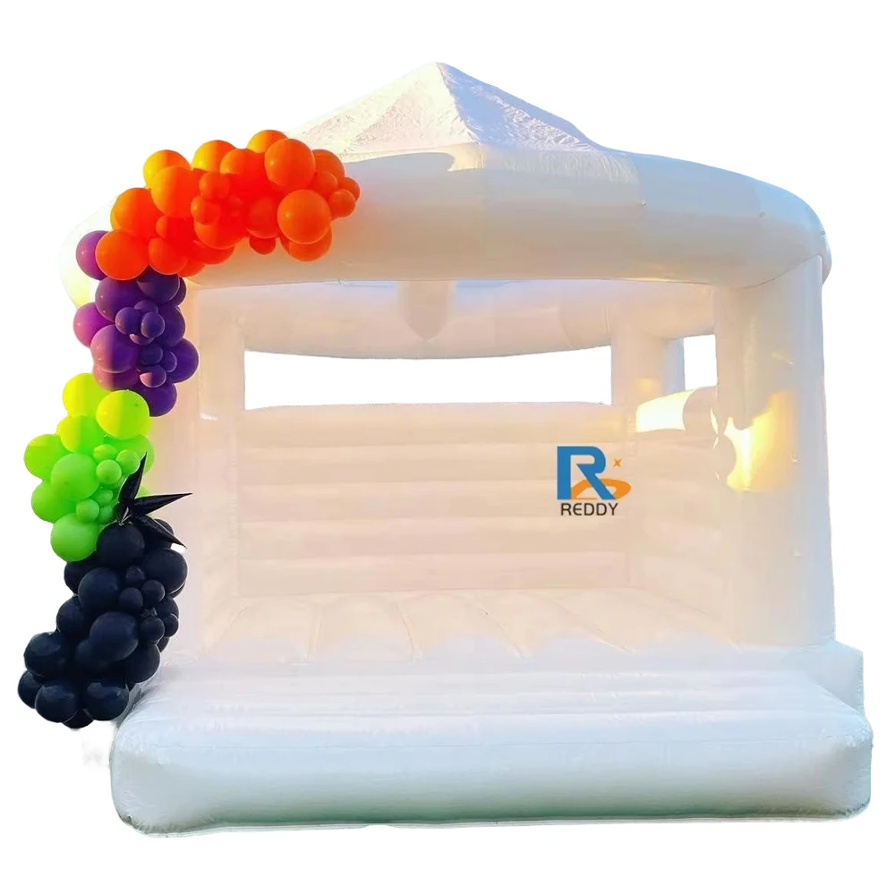 Hot Sale White PVC Inflatable Bouncy House Wedding Jumping Castle for Partyglobally accessible