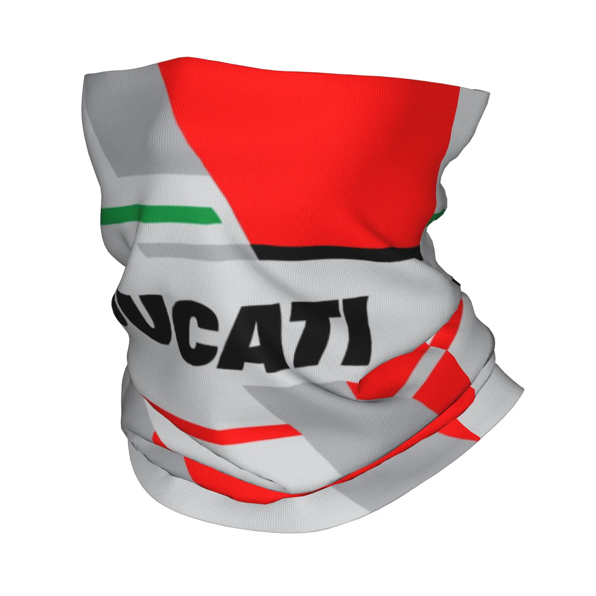 Maßgefertigter Ducati Motorrad-Bandana Halswärmer für Männer und Frauen Winter Wandern Ski Schal Gaiter Rennteam Gesichtsbedeckung