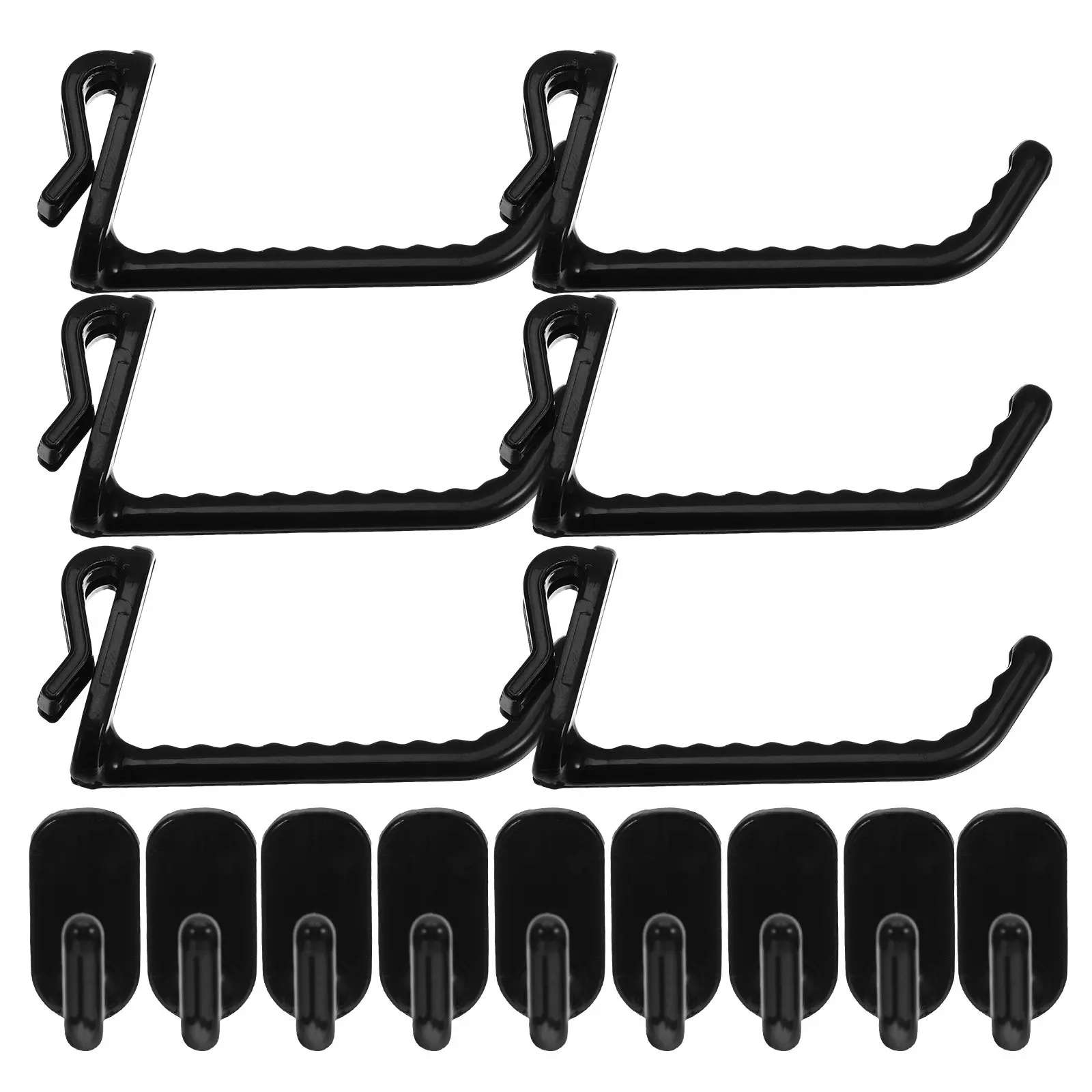 50Pcs Grid Panel Hooks Plastic Nail Free Hooks for Wire Shelving Multipurpose Display Storage Clips for Home Office