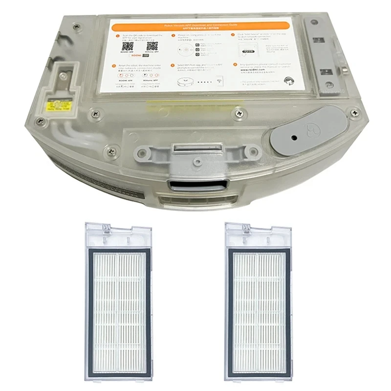 

ABUD-For ROIDMI EVE Plus Robot Vacuum Cleaner Spare Parts Electric Control Dust Box Water Tank Hepa Filter Accessories