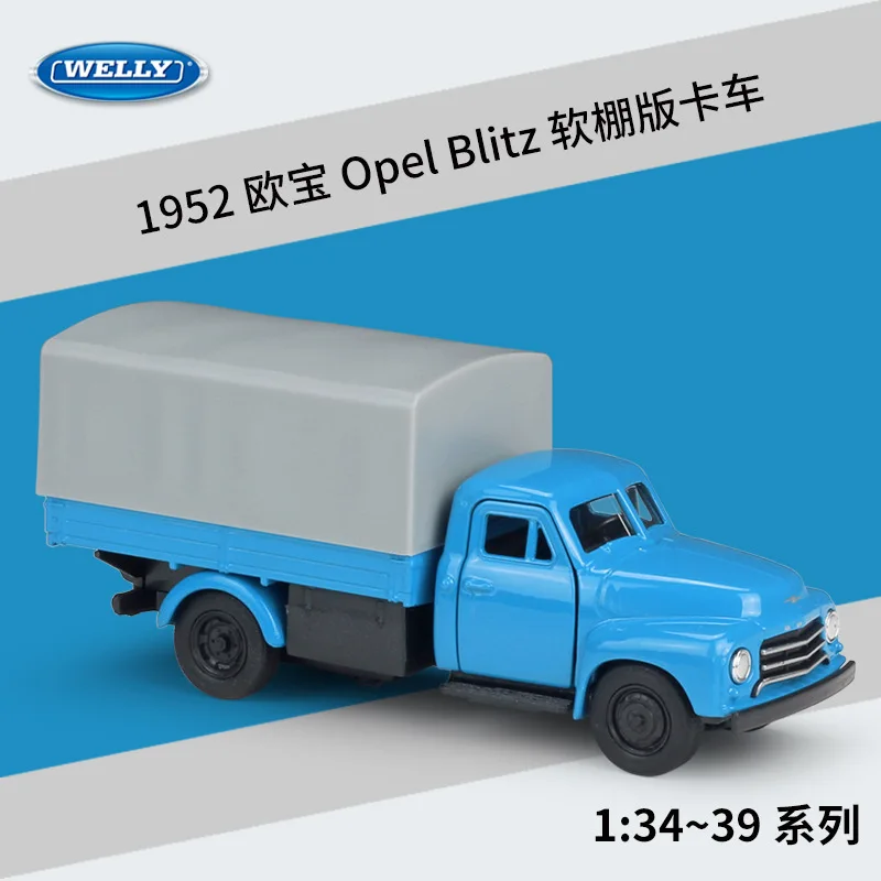 Welly 1:36 Opel Blitz truck simulation alloy car model  return cycle toy