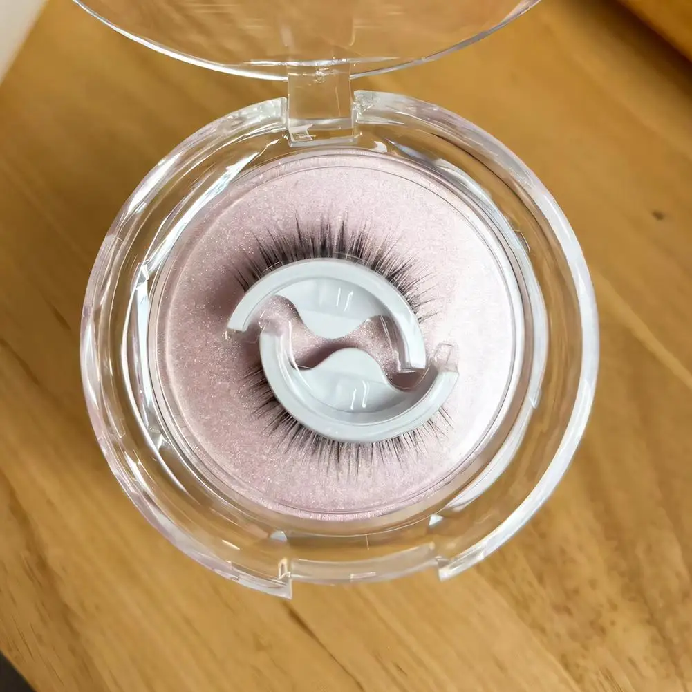 1 par de pestañas postizas autoadhesivas reutilizables, pestañas de visón sin pegamento, extensión 3D, 3 segundos para usar pestañas, herramienta de maquillaje