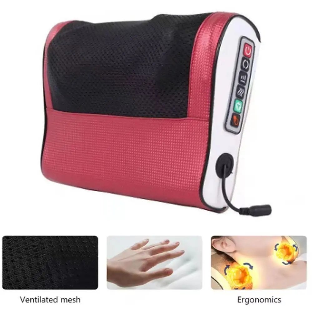 Deep Massage Electric Neck Massager Multifunctional Usage Breathable Electric Massage Pillow 8 Massage Heads US Plug - view 2