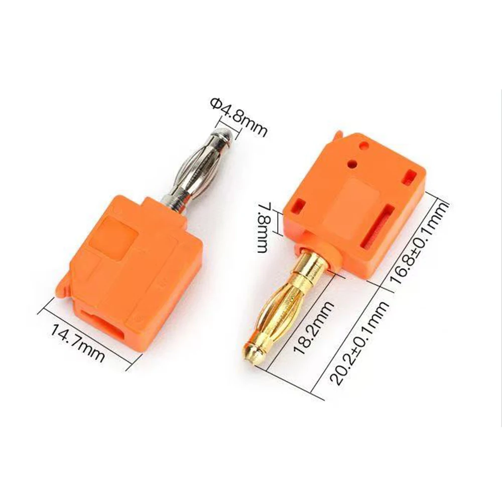 Mini Hızlı Kablo konektörü 24A lehimsiz muz fişi, doğrudan yerleştirme ve presleme teli ile altın kaplama konnektör 0,5-2,5 mm2