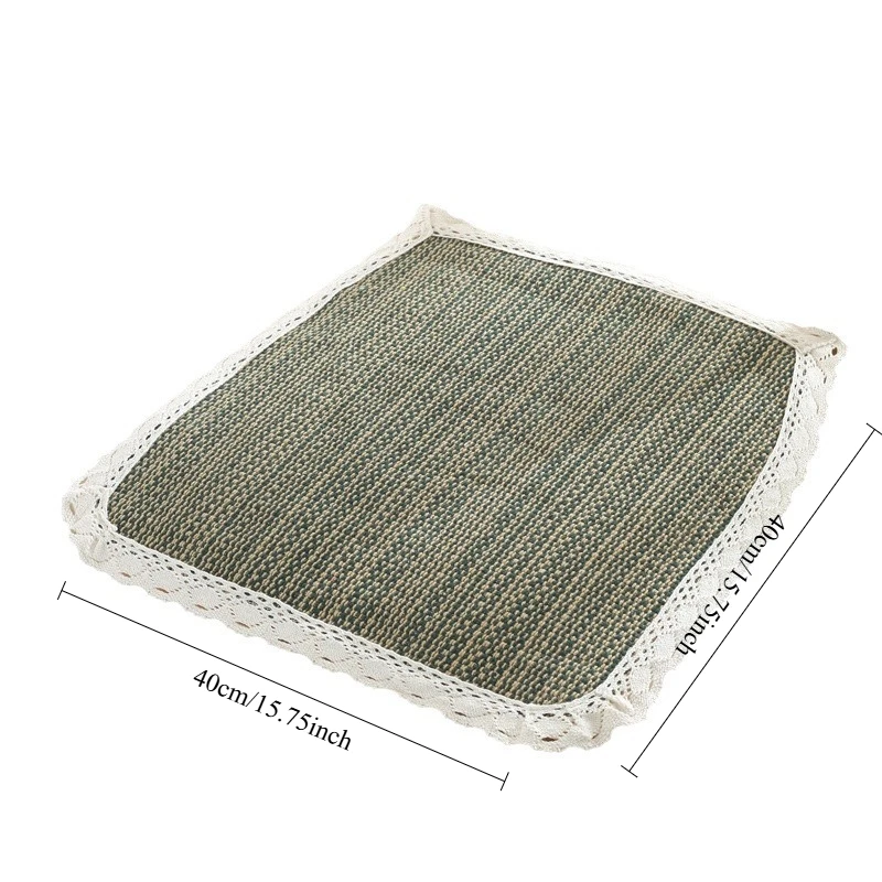 두꺼운 면화 및 린넨 패브릭 의자 학생 좌석 쿠션 자동차 좌석 쿠션 사계절 사무실 의자 의자 쿠션 통기성