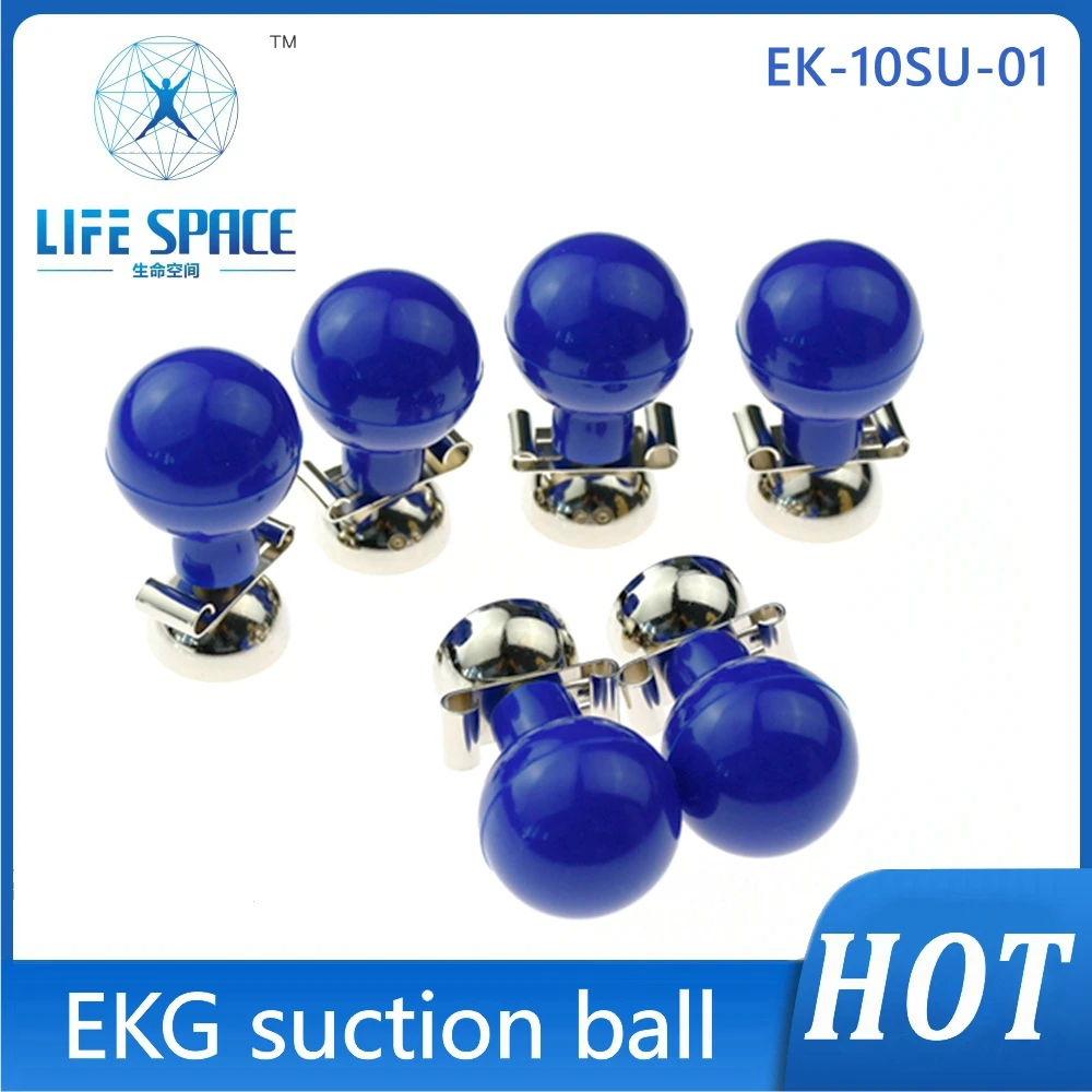 

EKG Suction ball Electrodes Nickel-plated 3.0&4.0 double purpose For Ecg Ekg Cable Electrocardiograph Machine 6pcs