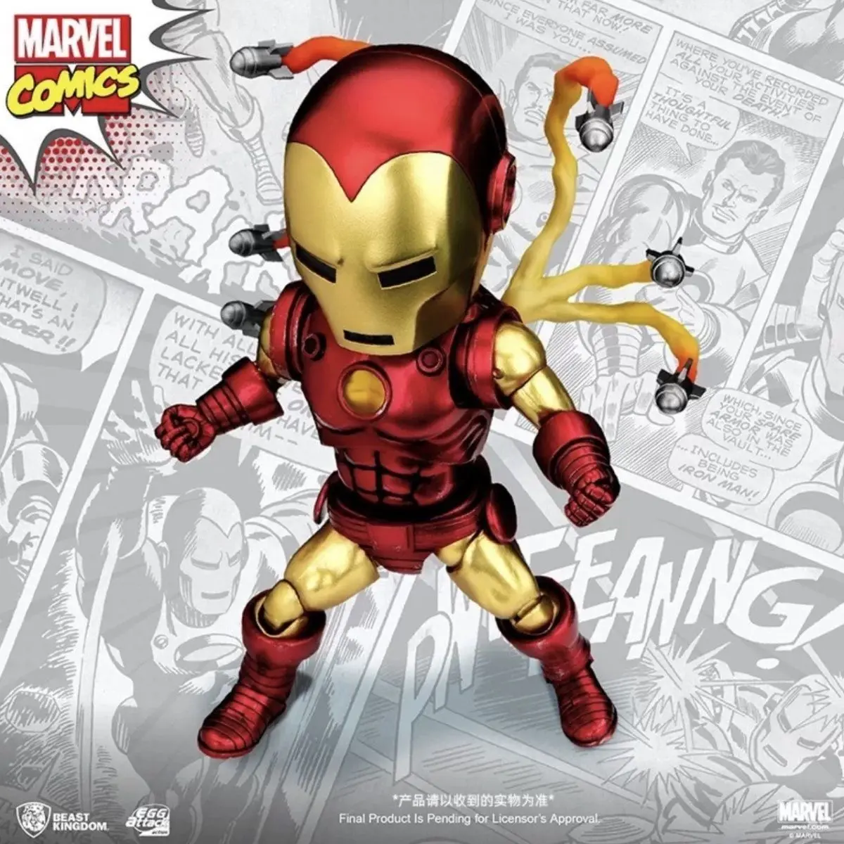 

Spot Beast Kingdom Iron Man Eaa-105 Marvel Hero Железный человек Классическая комическая версия Национальное создание Мех Детский рождественский подарок