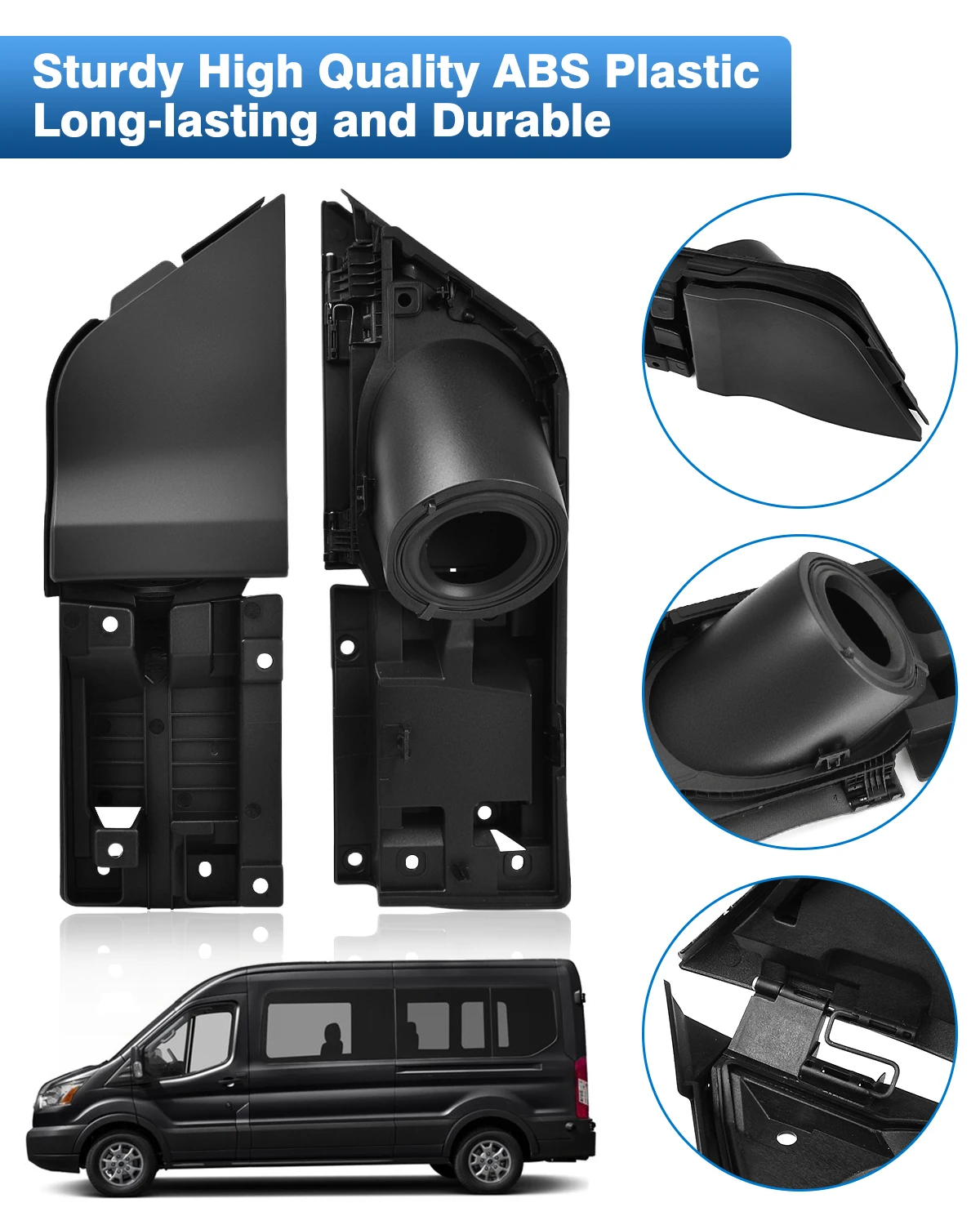 Car Fuel Filler Tank Housing Cover & Flap Cap for Ford Transit 150 250 350 350HD 2015 2016 2017 2018 2019 2020 2021 2022 2023