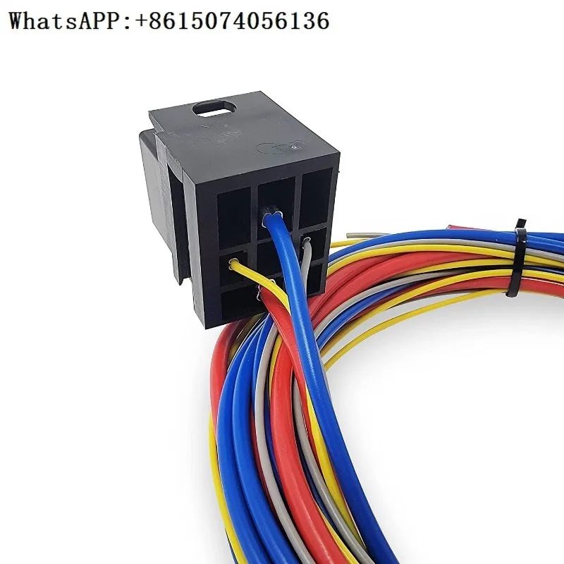 Electric fan, electric fuel pump wiring harness and relay wiring kit 30A12V car wiring harness kit