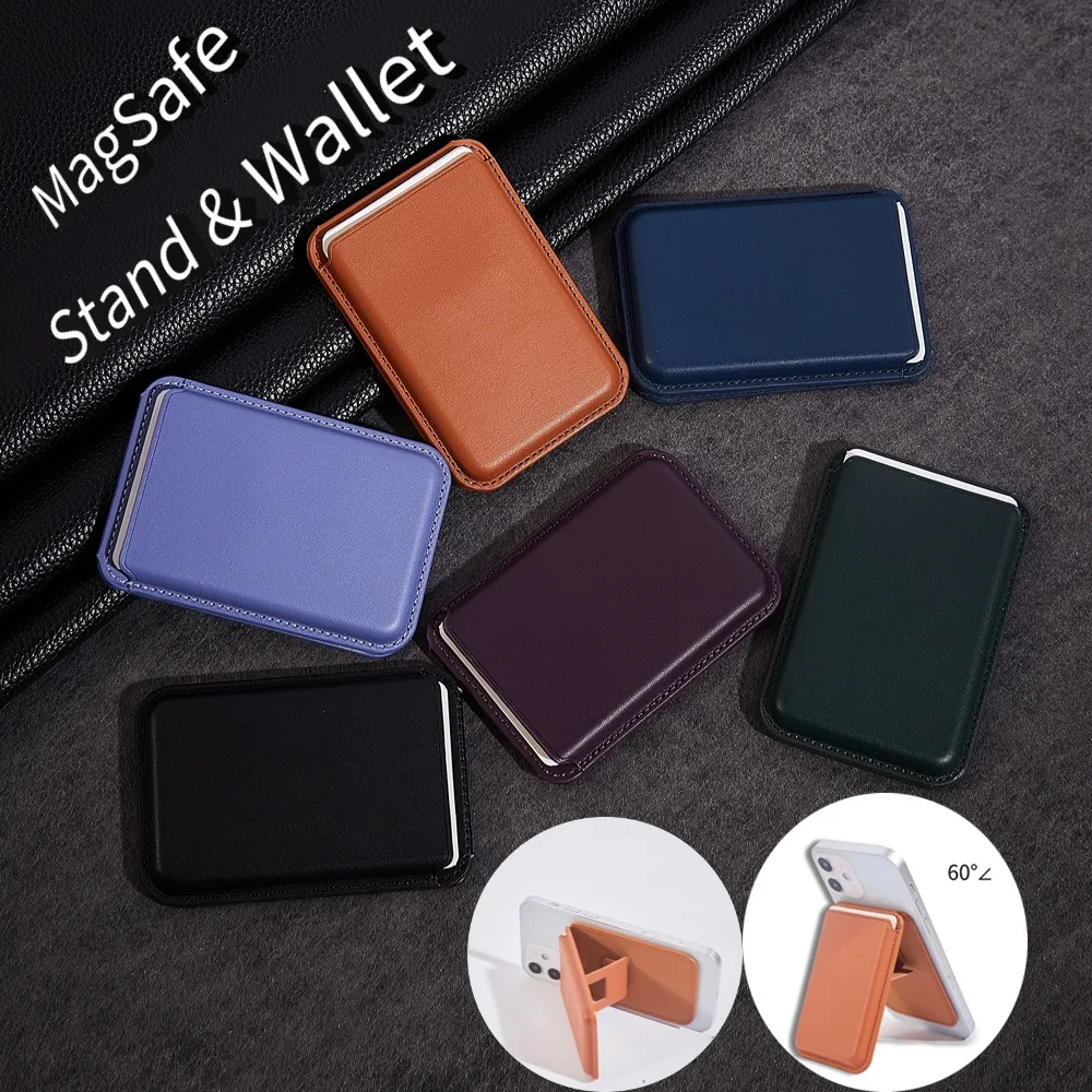 الأعمال الرسمية نابا الجلود المغناطيسي Magsafe المحفظة بطاقة آيفون الأصلي 17 برو ماكس 16 15 14 13 12 برو ماكس حامل الظهر حقيبة