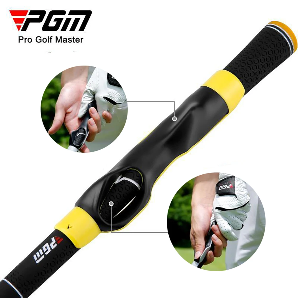 PGM Rubber Golf Club Postural Correction Grip, Lightweight, Durable, Antiskid, Outdoor Practice, Universal Hand Training