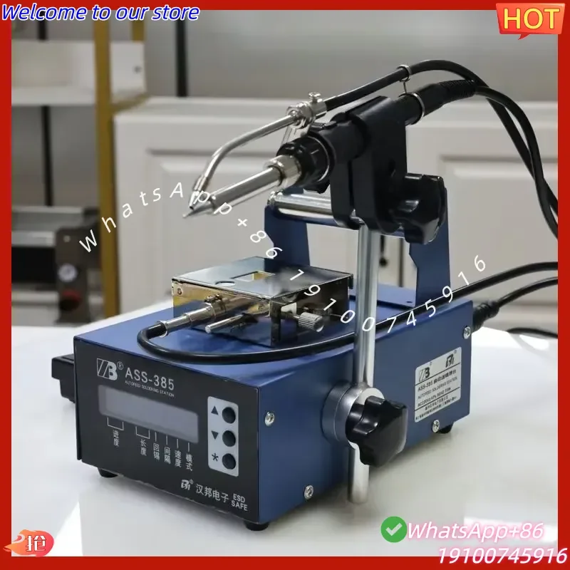 2026 ASS-385 Automatic Solder Feeding Soldering Station Dual Operation Modes Stepper Motor Drive Electronic Repair