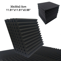 1pcs 300x300x25mm Studio Acoustic Foam Soundproof Pyramid Sound Absorption Treatment Panel Tile Protective Sponge Sealing Strip