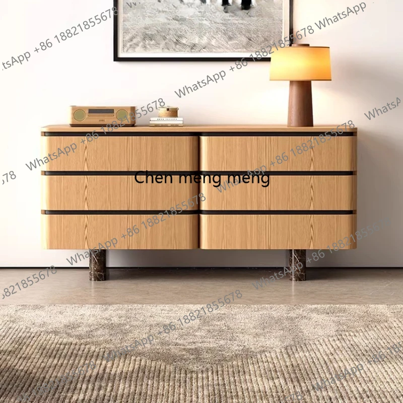 

Средневековый шестисекционный шкаф-комод, для хранения в гостиной, пристенный для столовой, цвета натурального дерева.