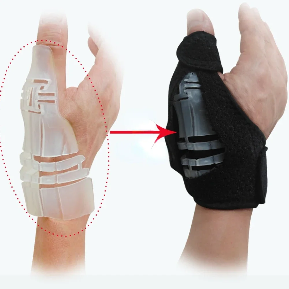 Portable Wrist Thumb Support Splint Finger Sprain Fixed Strap Flexible Brace Tendoniti Arthriti Breathable Thumb Protector Guard