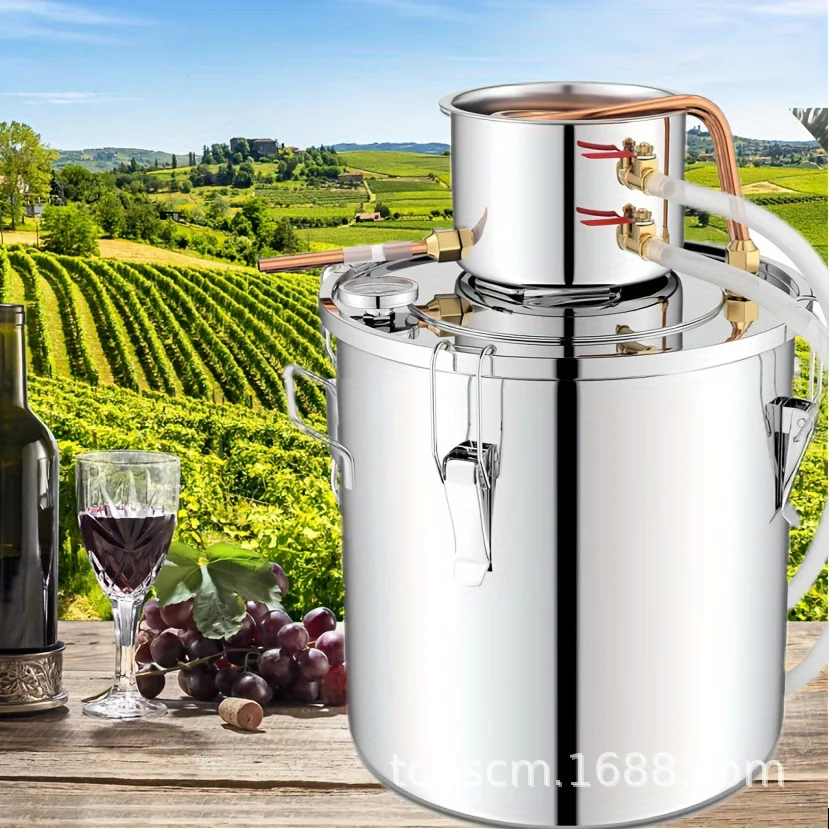 Alcohol still 2 gallons stainless steel alcohol still with copper tube