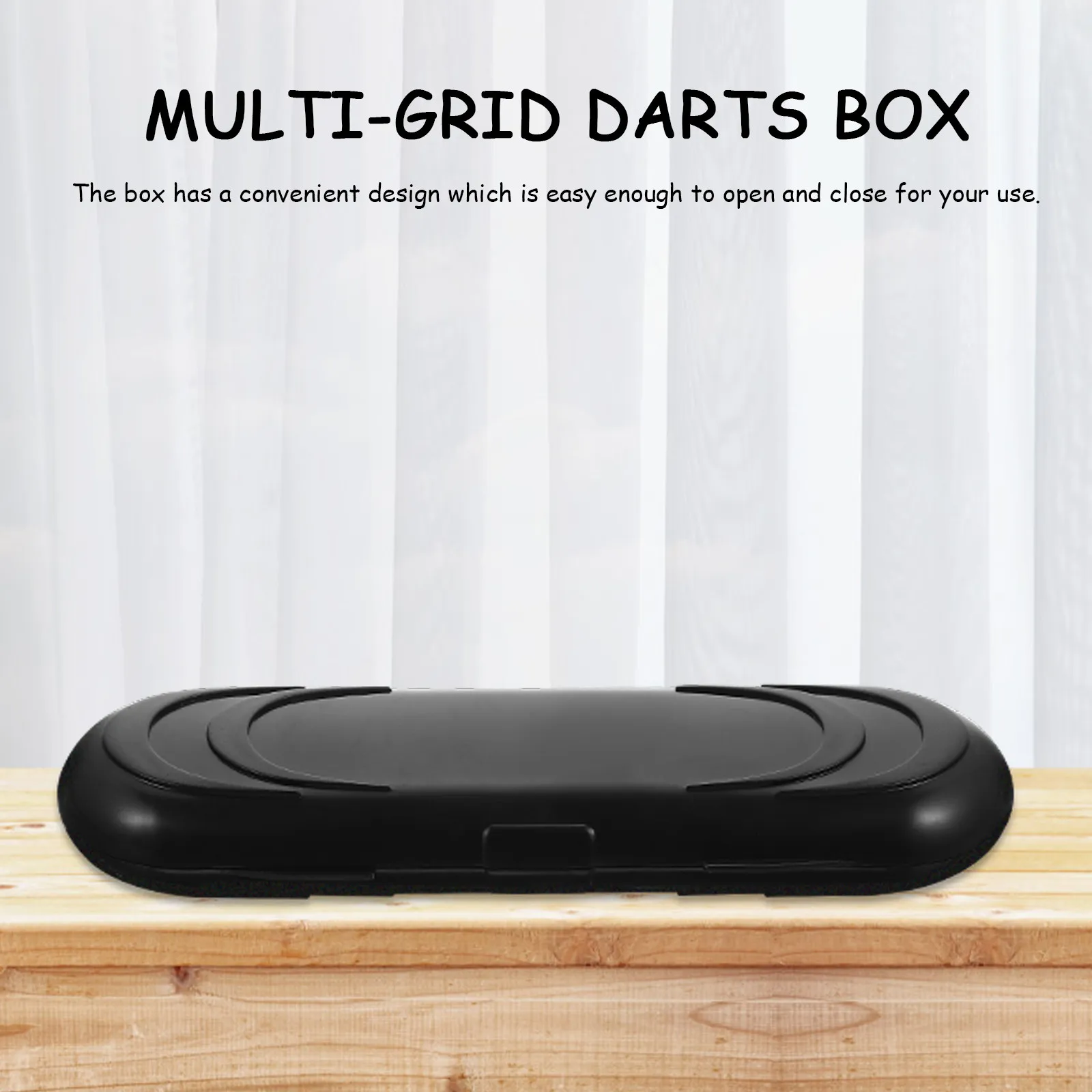 

Коробка для хранения дротиков, черная, прочная, овальная, портативный органайзер для стальных дротиков, для игр на открытом воздухе, износостойкая