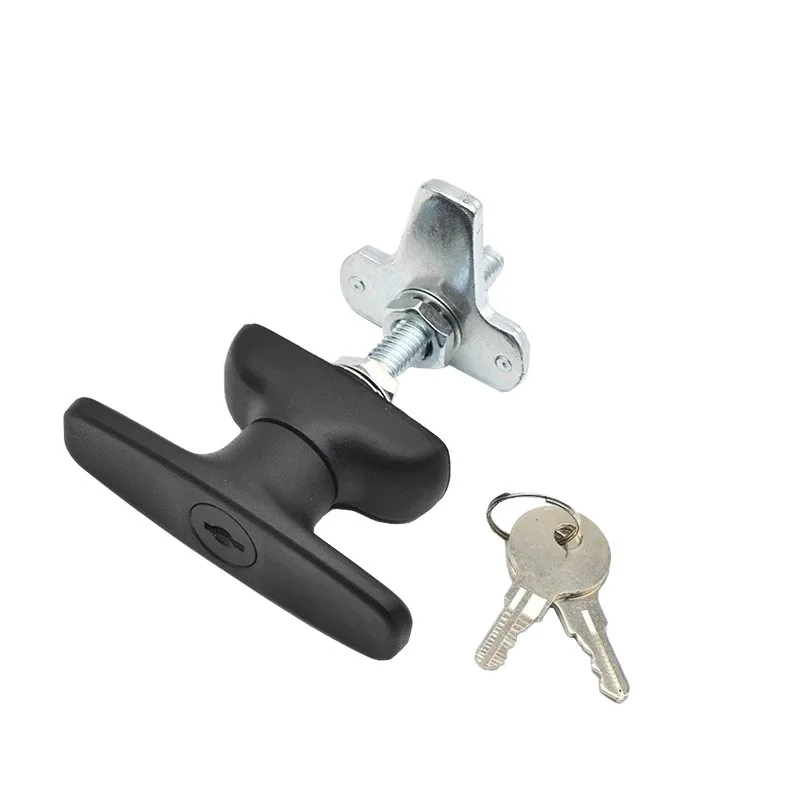 T-style Power Control Cabinet Knob Lock Mailbox Switch Box Industry Intelligent Distribution Case Door Handle Hardware