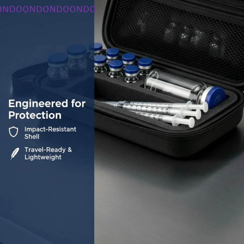 Portable EVA Hard Shell Insulin Storage Case Waterproof Dustproof Organizer Bag for Outdoor Hiking Trip