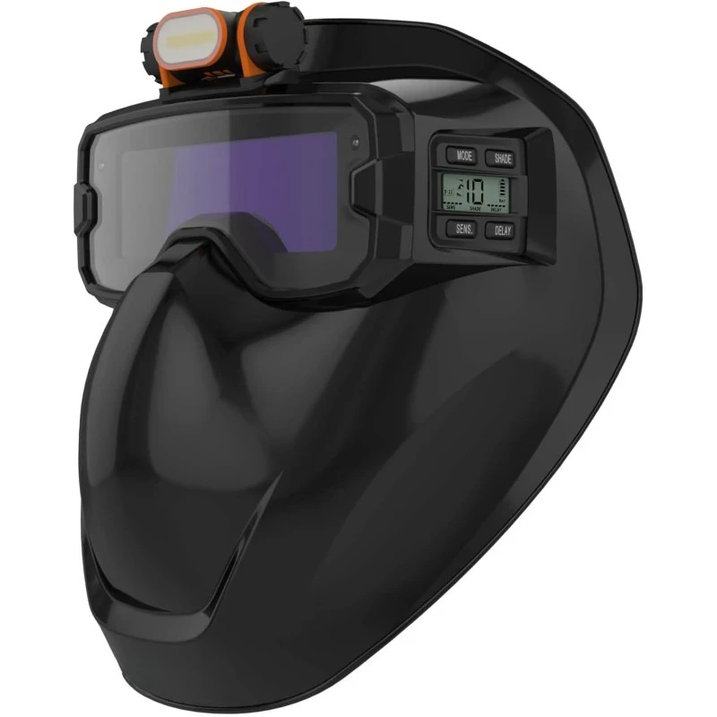 

True Color Technology, Digital LCD lens, Welding Hood with Neck Shoulder Drape, Detachable Welde