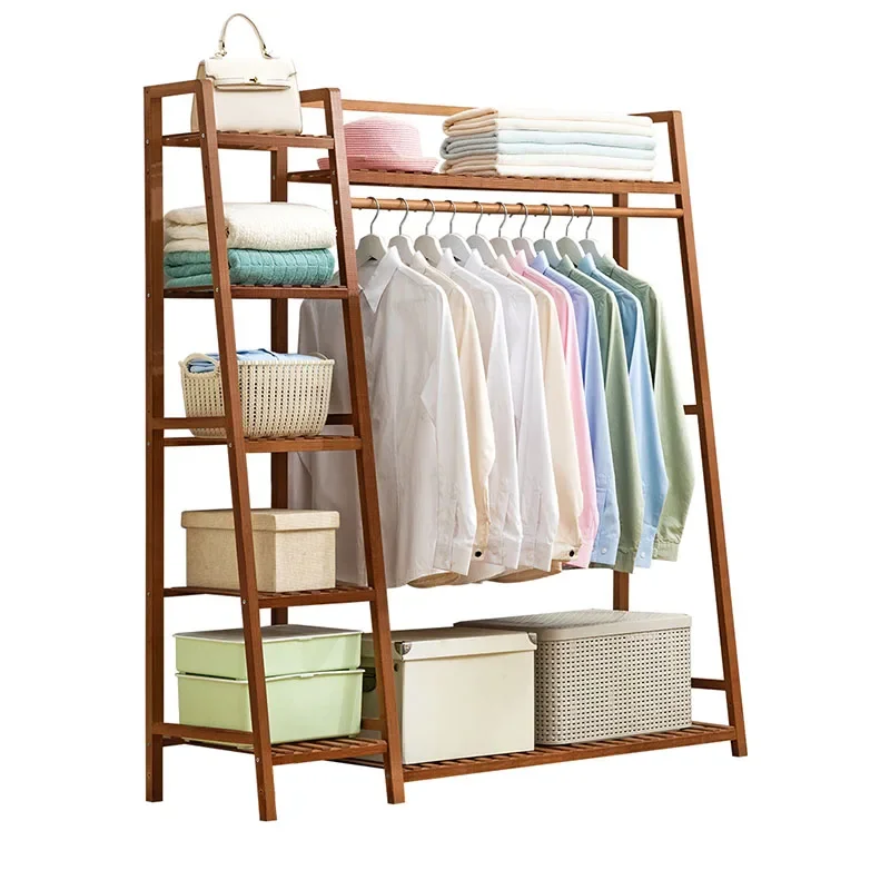 Bedroom Modern Clothing Rack Stand Wood Design Home Clothing Rack Nordic Hallway Slaapkamer Meubels Interior Decoration