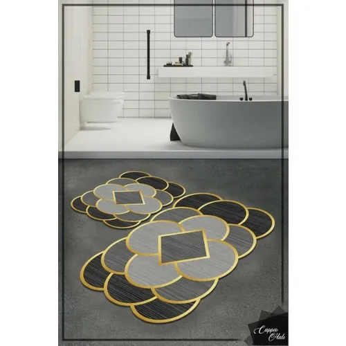 

Cappio Carpet Smoked-Gray Color Laser Cut 2-Set Bathroom Set (40x60 cm. | 60x100 cm.)