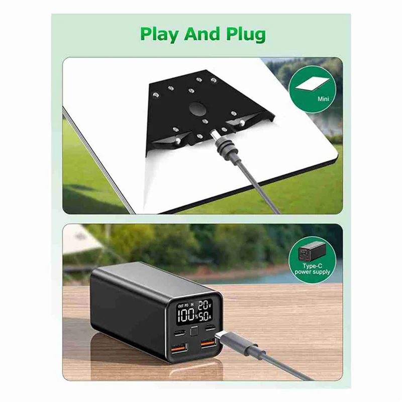 5X für Starlink Mini-Kabel 10FT Starlink Mini USB C auf DC-Stromkabel 100W Eingang USB Typ C auf DC-Kabel, 18AWG 3 Meter