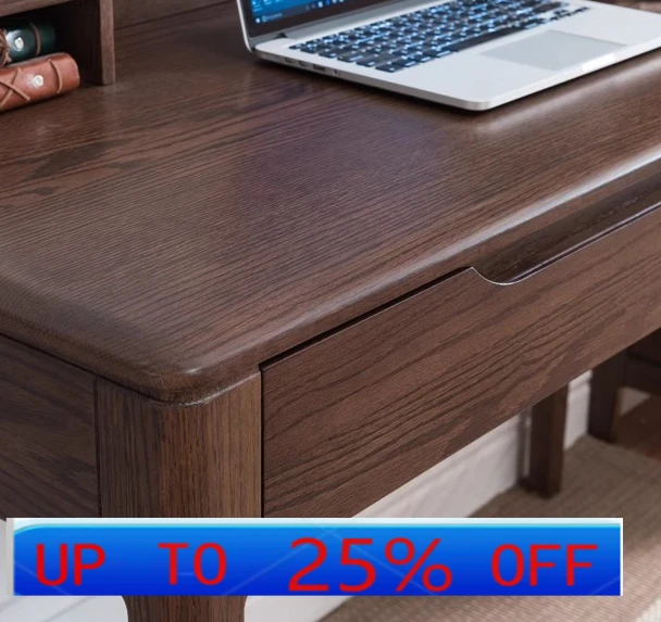 

LMM all solid wood desk and chair 1.2 meters red oak Nordic simple study table