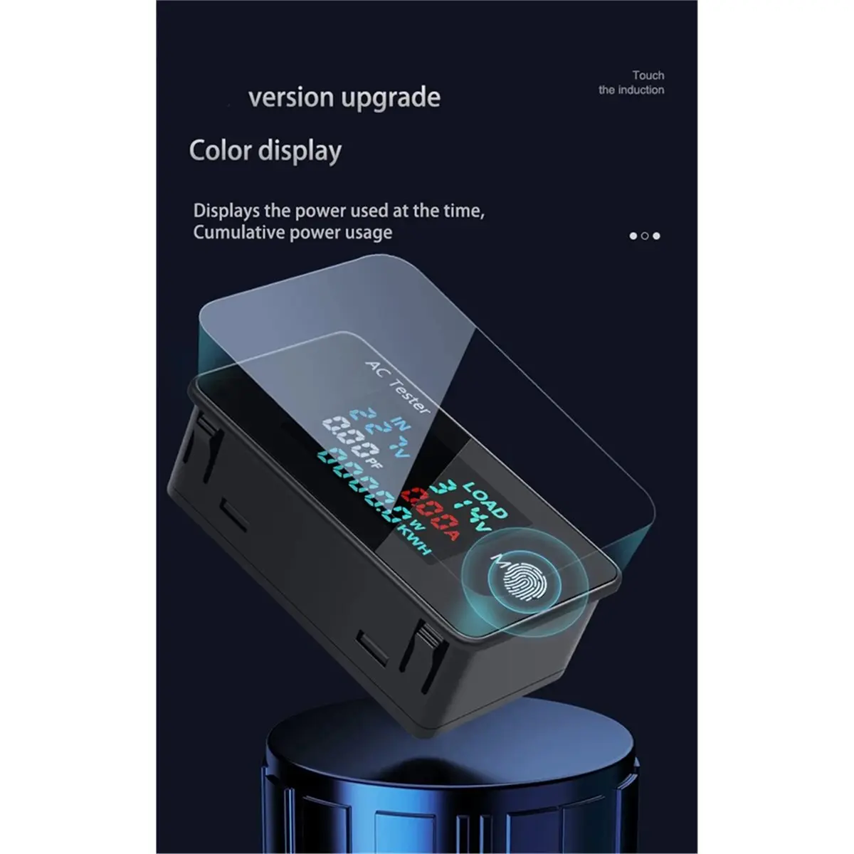 KWS-AC305 AC Power Monitor LCD Digital Dual Voltage Current Power Voltmeter Ammeter Electric Energy Consumption Monitors
