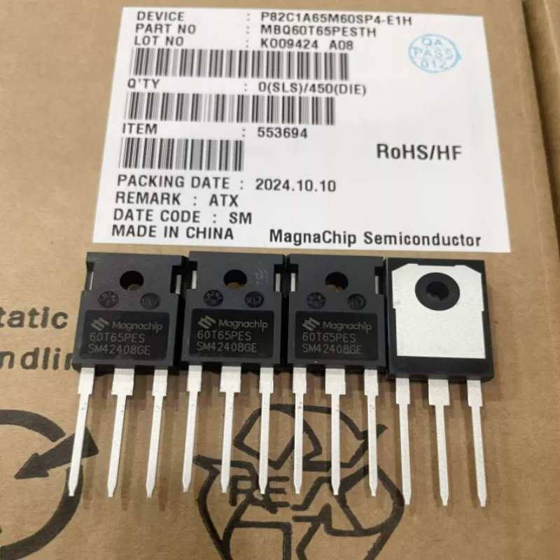5pcs/lot 60T65PES MBQ60T65PESTH Brand New Original Genuine 60A 650V Inverter Welding Machine IGBT Tube Chip TO-247