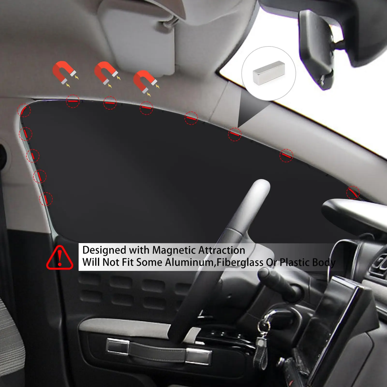 Car Window Shades Car Side Magnet Blackout Curtains Sunshade Automobile Sun Visor Vehicle Privacy Sun Screen Cover Accessory