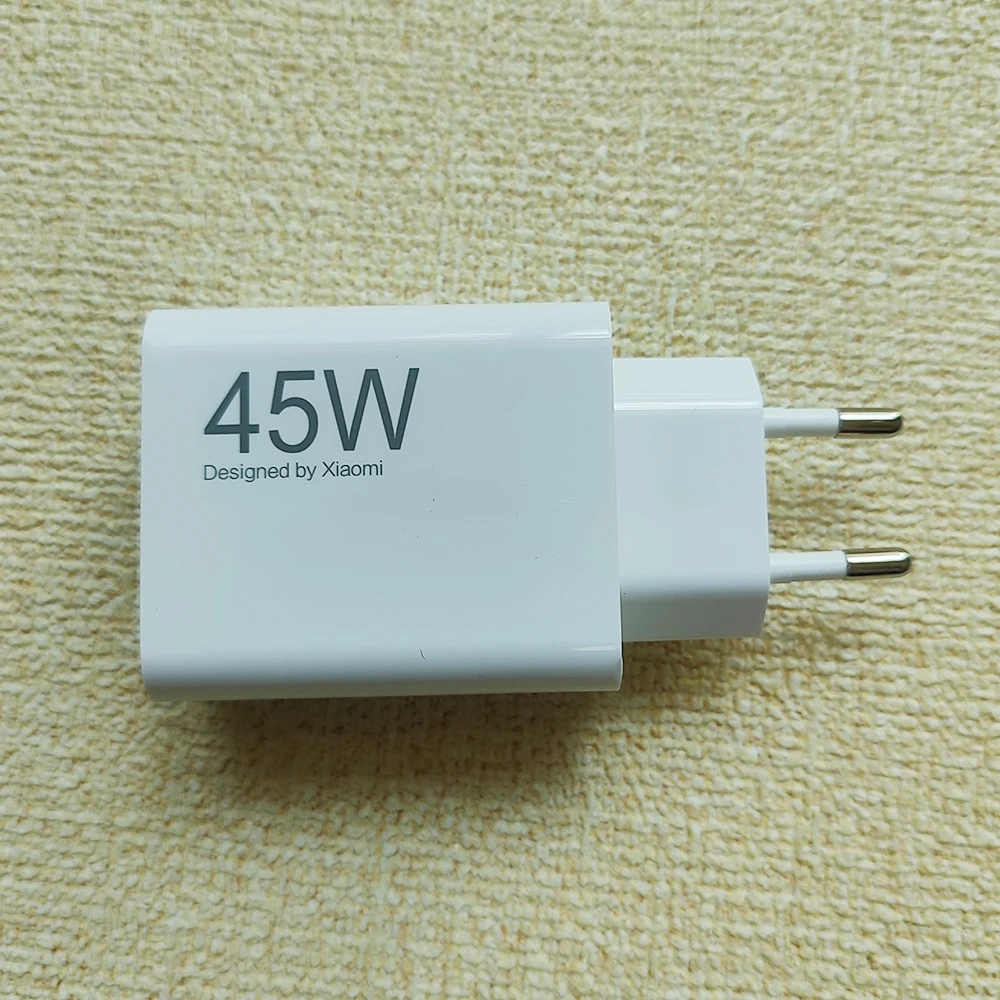 Original Xiaomi 45W Turbo Charger Fast Charge EU Adapter For Mi 10T POCO X3 NFC X4 GT M5S M6 Redmi K30 K40 Note 9 10 11 14 Pro - náhled 5