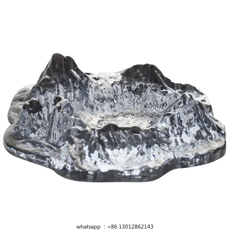 

Creative glass ashtray bracket