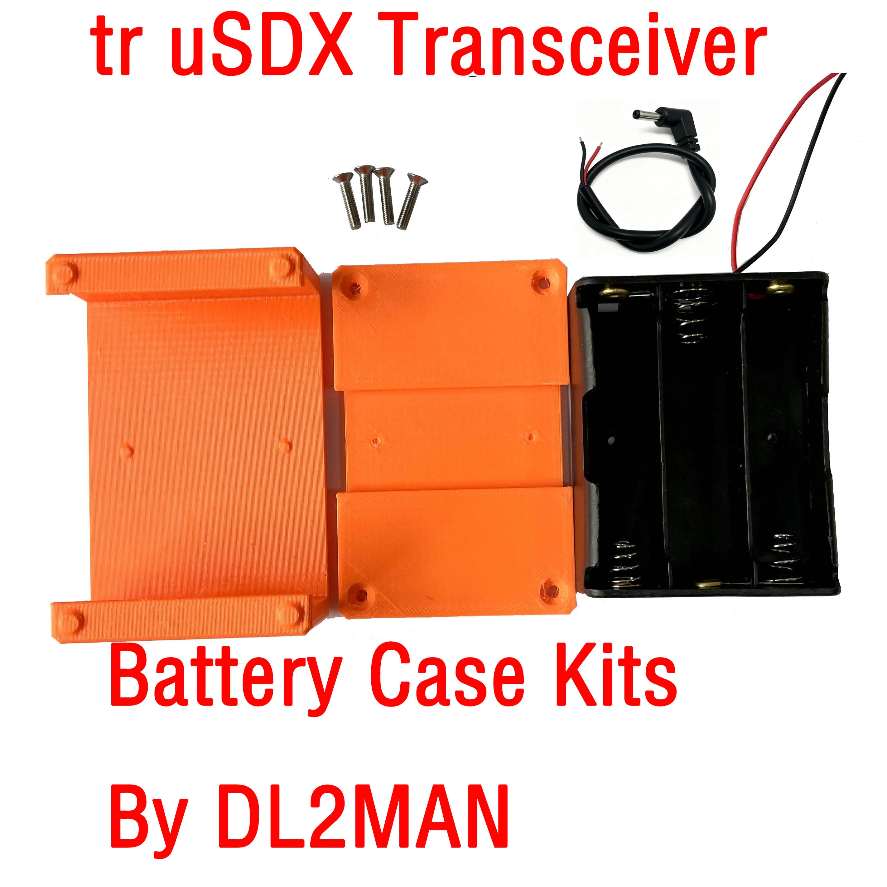 tr uSDX Transceiver 18650 Battery Case Kits By DL2MAN