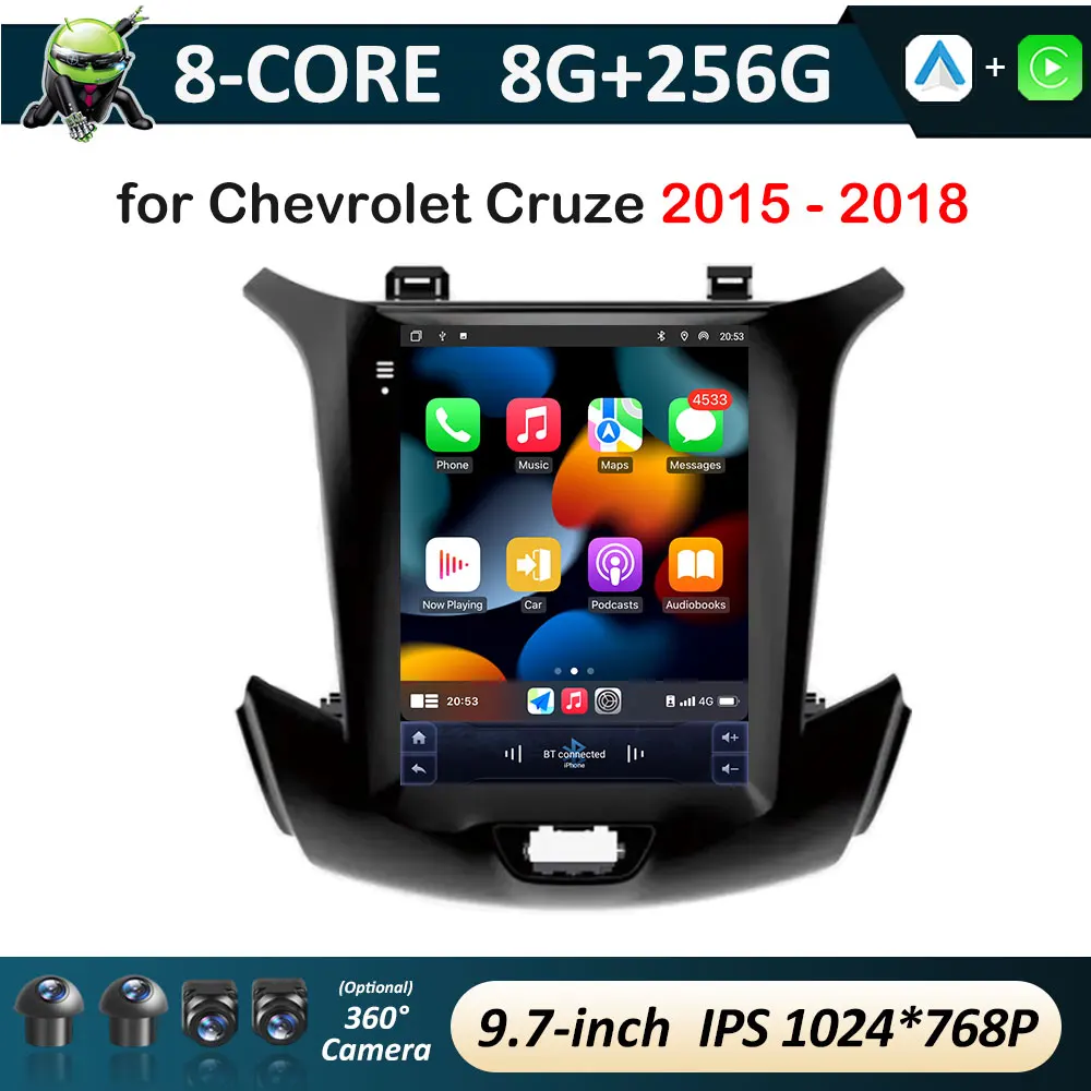 

for Chevrolet Cruze 2015 2016 2017 - 2018 Car Multimedia Radio Video Player DSP Stereo GPS Navigation IPS Touch Screen Head Unit