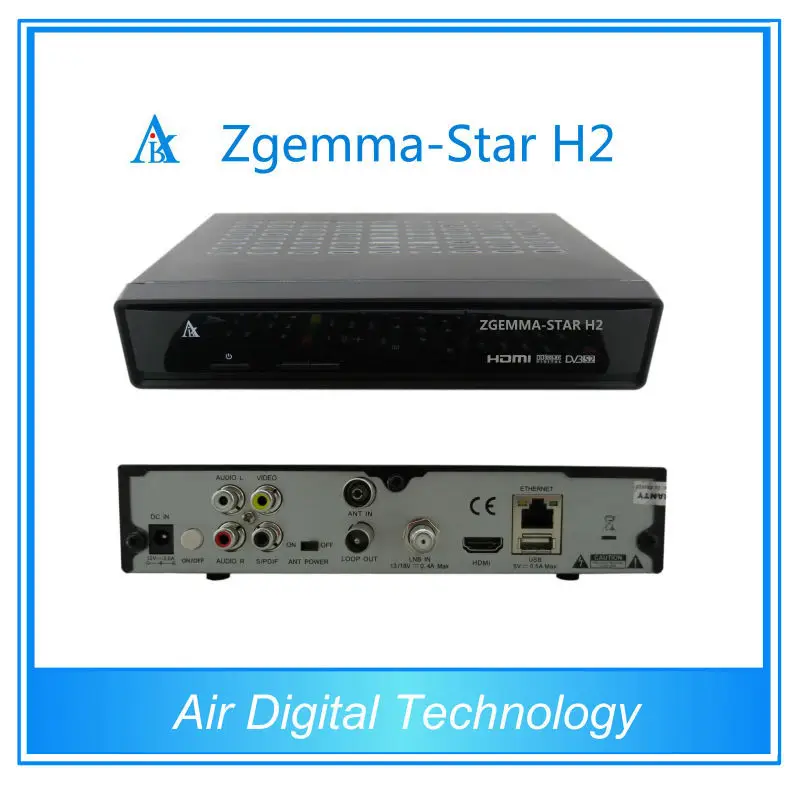 Vollkanal-Software zgemma star h2 fta Satelliten empfänger mit original linux os enigma2 DVB-S2 t2/c Twin Sat Tuner