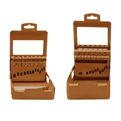 Drill Bit Index Case Easy to Use Simple Scale Marking Sturdy Portable Metal Index Storage Box for Twist Drills Professional Home