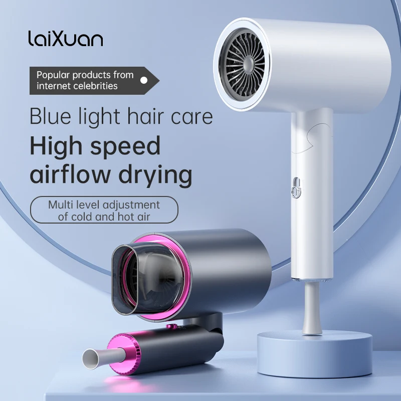 New Fashionable High Power Folding Travel Home Dormitory Silent Fast Dry Hair Styling Hairdryer US/UK/EU