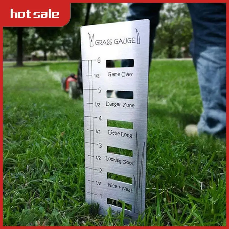 

A74P-Lawn Grass Gauge - Stainless Steel Grass Gauges Gardening Grass Gauges For Gifts,Lawn Tool Yard Landscaping Plant