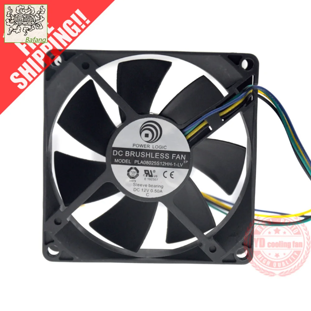 

Jinlingge для POWER LOGIC PLA08025S12HH-1-LV 8025 4PIN PWM 8 см вентилятор охлаждения процессора
